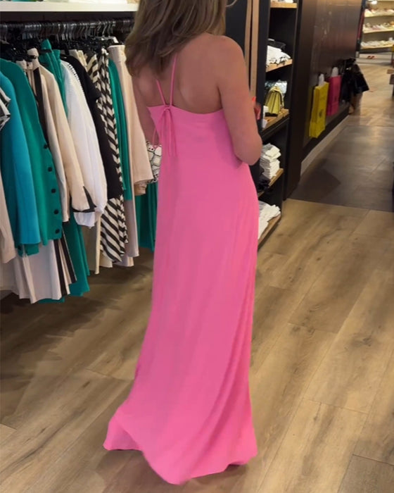 To-delt sæt | Top med åben ryg og bukser