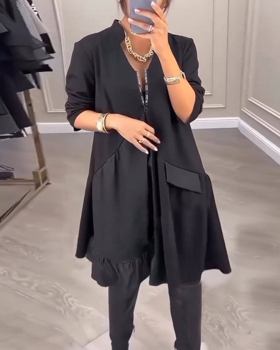 Stilfuld kjole med lommer