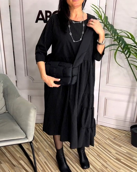 Enkel rundhalset kjole