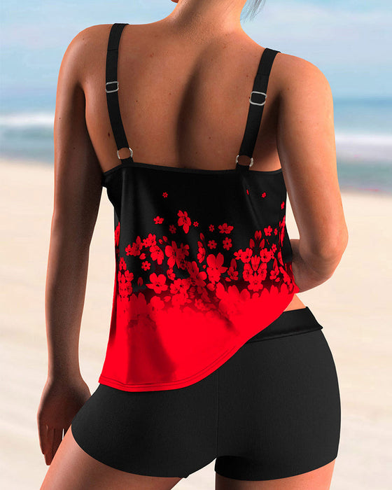 Blomsterprint Tankini sæt