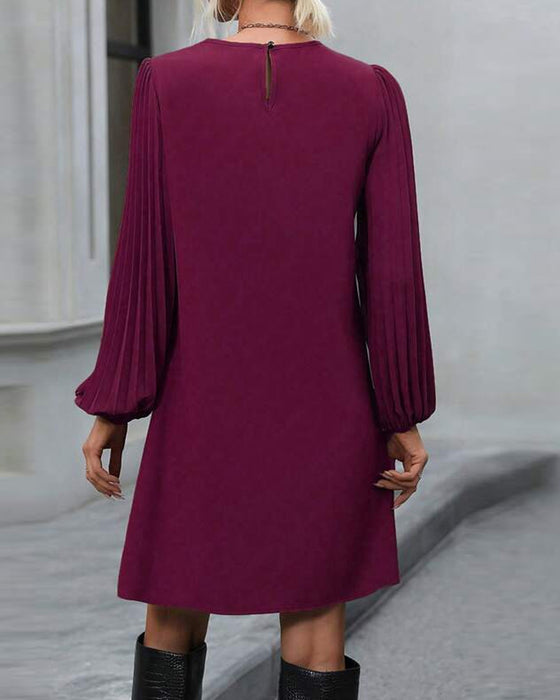 Kjole med lanterneærmer i elegant stil