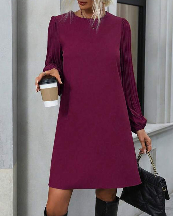 Kjole med lanterneærmer i elegant stil