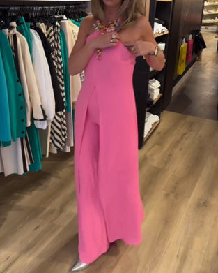 To-delt sæt | Top med åben ryg og bukser