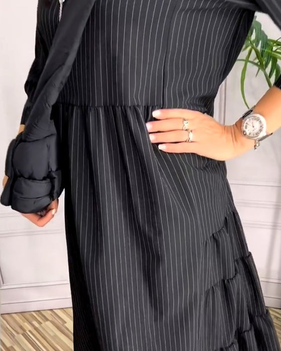 Enkel rundhalset kjole