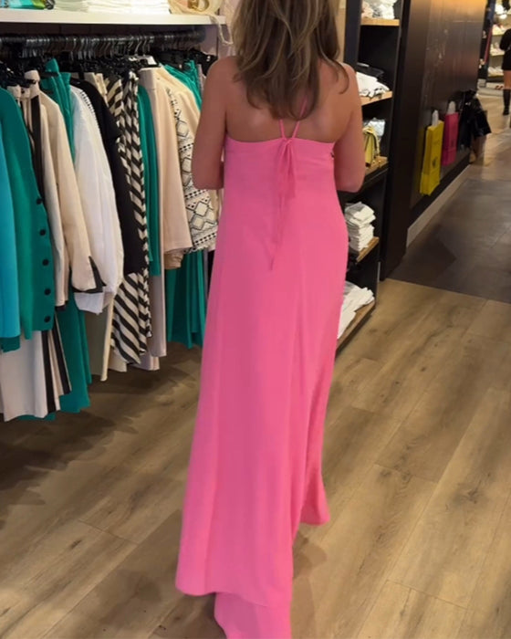 To-delt sæt | Top med åben ryg og bukser