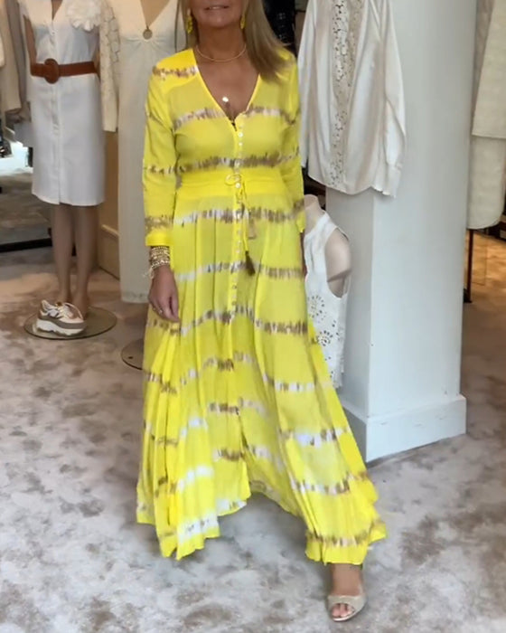 Kvinders elegante lange pendlerkjole