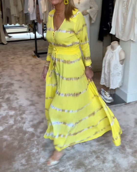 Kvinders elegante lange pendlerkjole