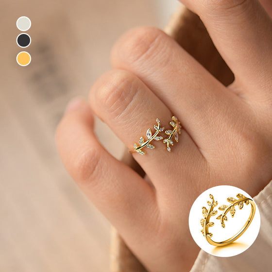 Dameringe Fashion Outdoor Leaf Ring
