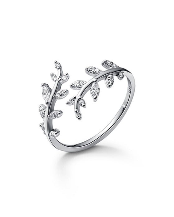 Dameringe Fashion Outdoor Leaf Ring
